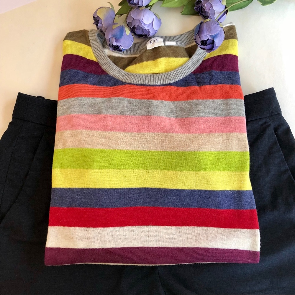 Gap Stripped Long Sleeve Sweater